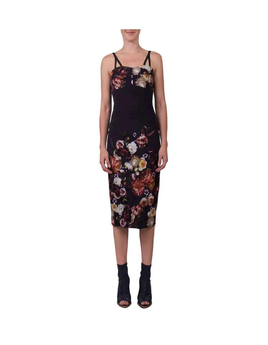 Ginger & Smart Liaison Bustier Dress Black Size 6 for rent on The Volte - main image