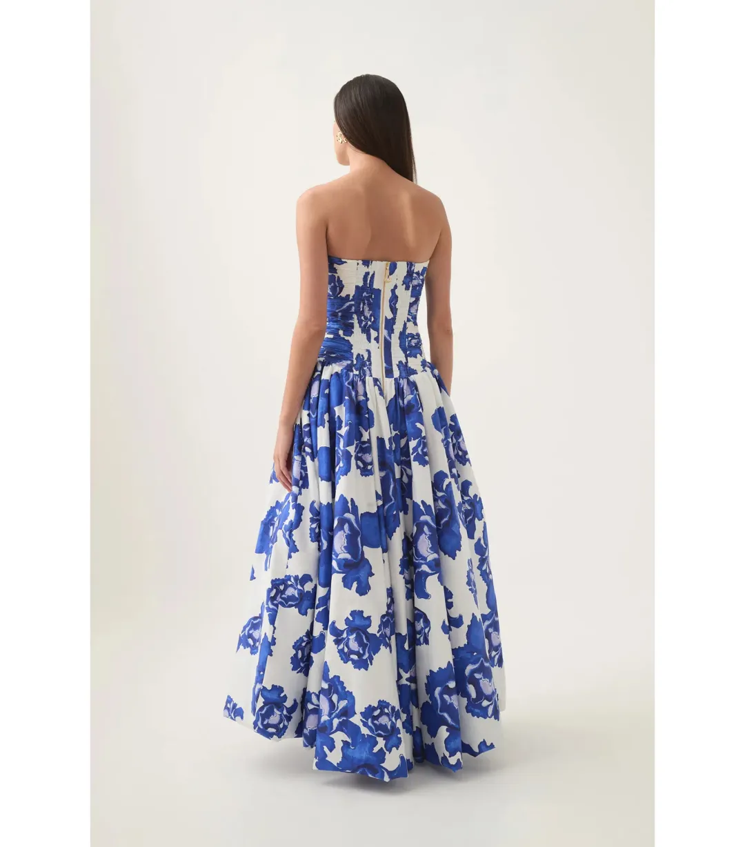 Aje Behold Maxi Dress in Boldly Booming Cobalt Size AU 10  for rent on The Volte - main image