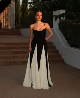 Arcina Ori Paloma Dress Black/White Size 12 for rent on The Volte - image 1