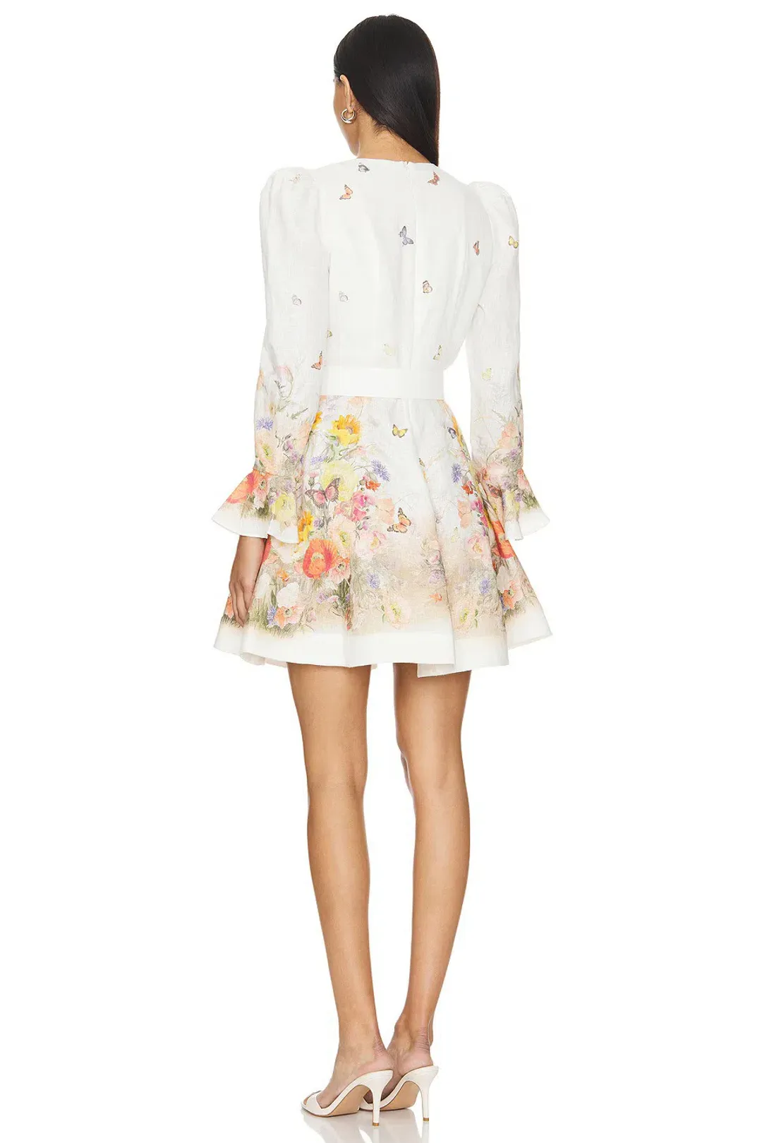 Zimmermann Tranquility Mini Dress Red Butterflies Size 2 (12) for rent on The Volte - main image