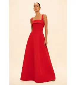 Rachel Gilbert Sera Gown Maxi Dress in  Red Size 3/ AU 12  for rent on The Volte - image 1