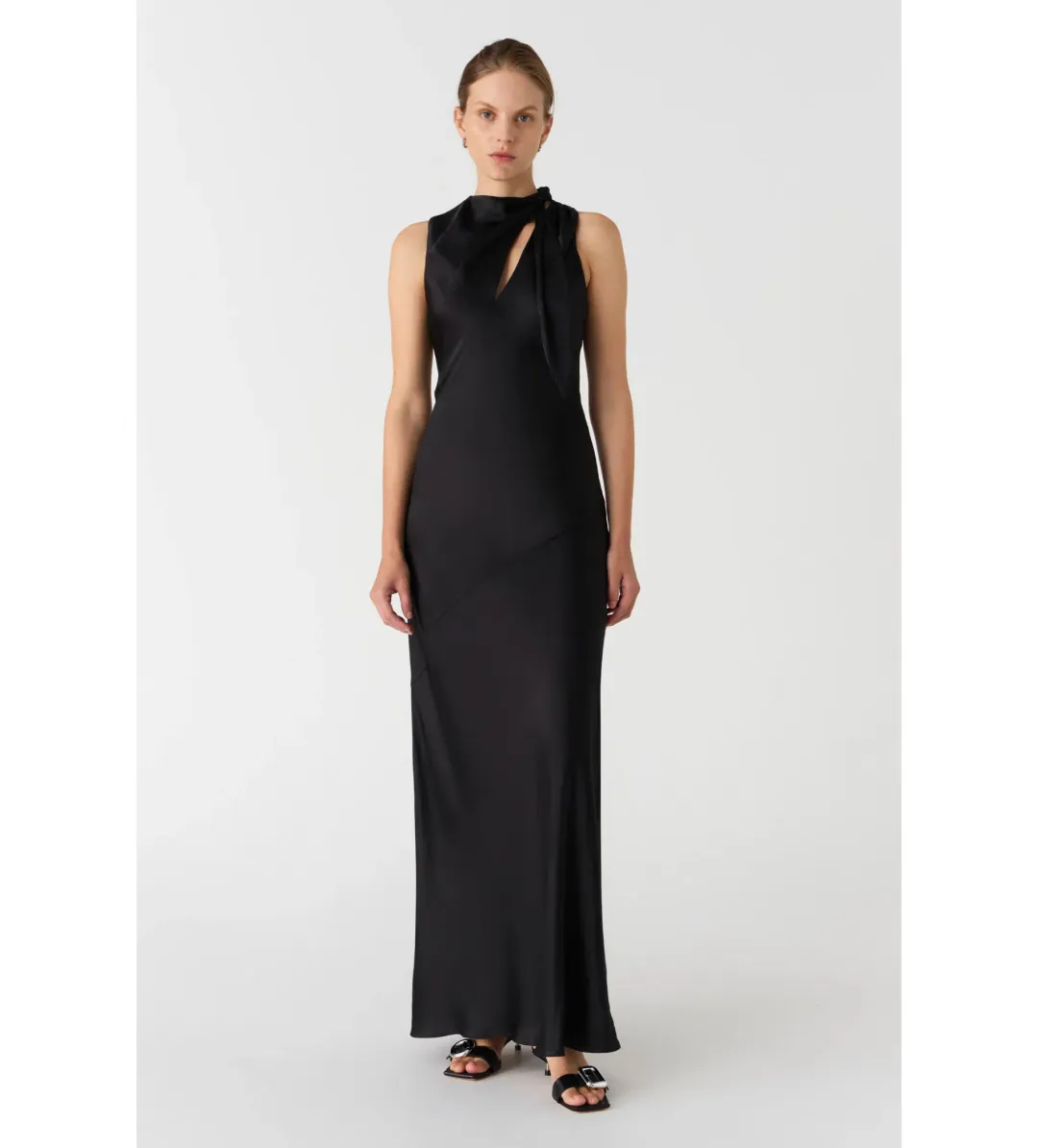 Misha Noelia Maxi Dress Black Size 10/M for rent on The Volte - main image