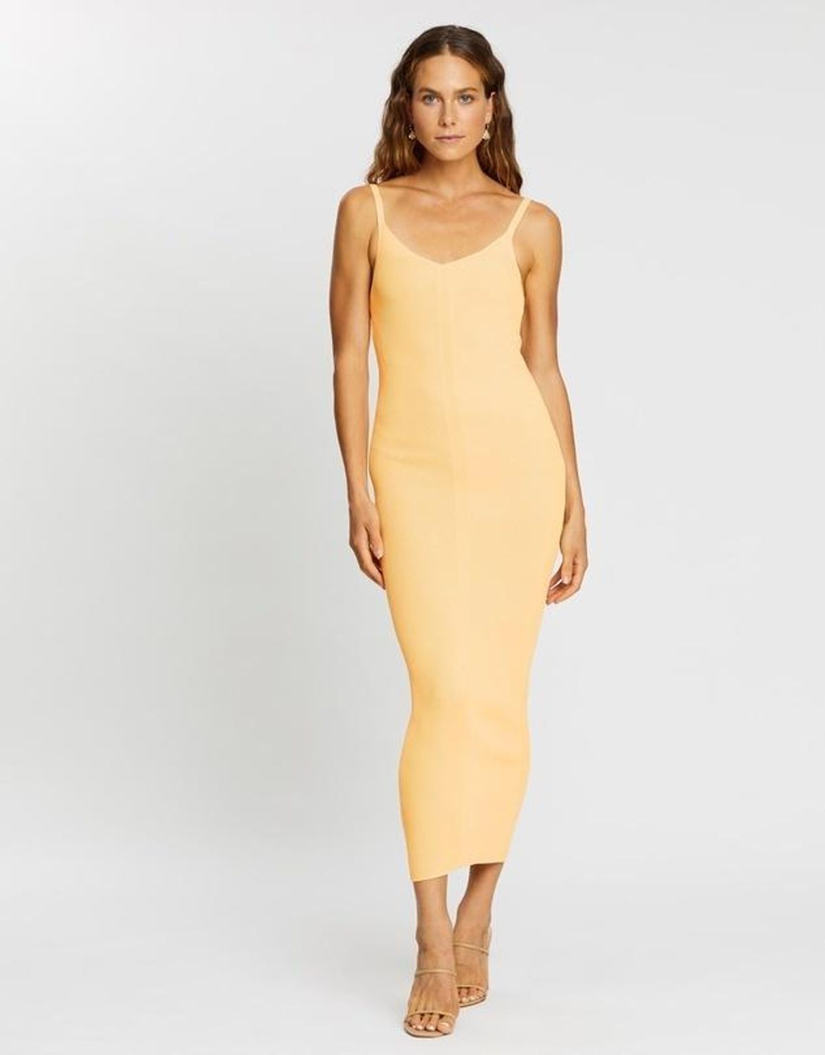Bec & Bridge Citrus Club Midi Dress Yellow Size 6 for rent on The Volte - main image