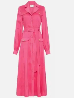 Aje Sophie Shirt Midi Dress Pink Size AU 6 for rent on The Volte - image 3
