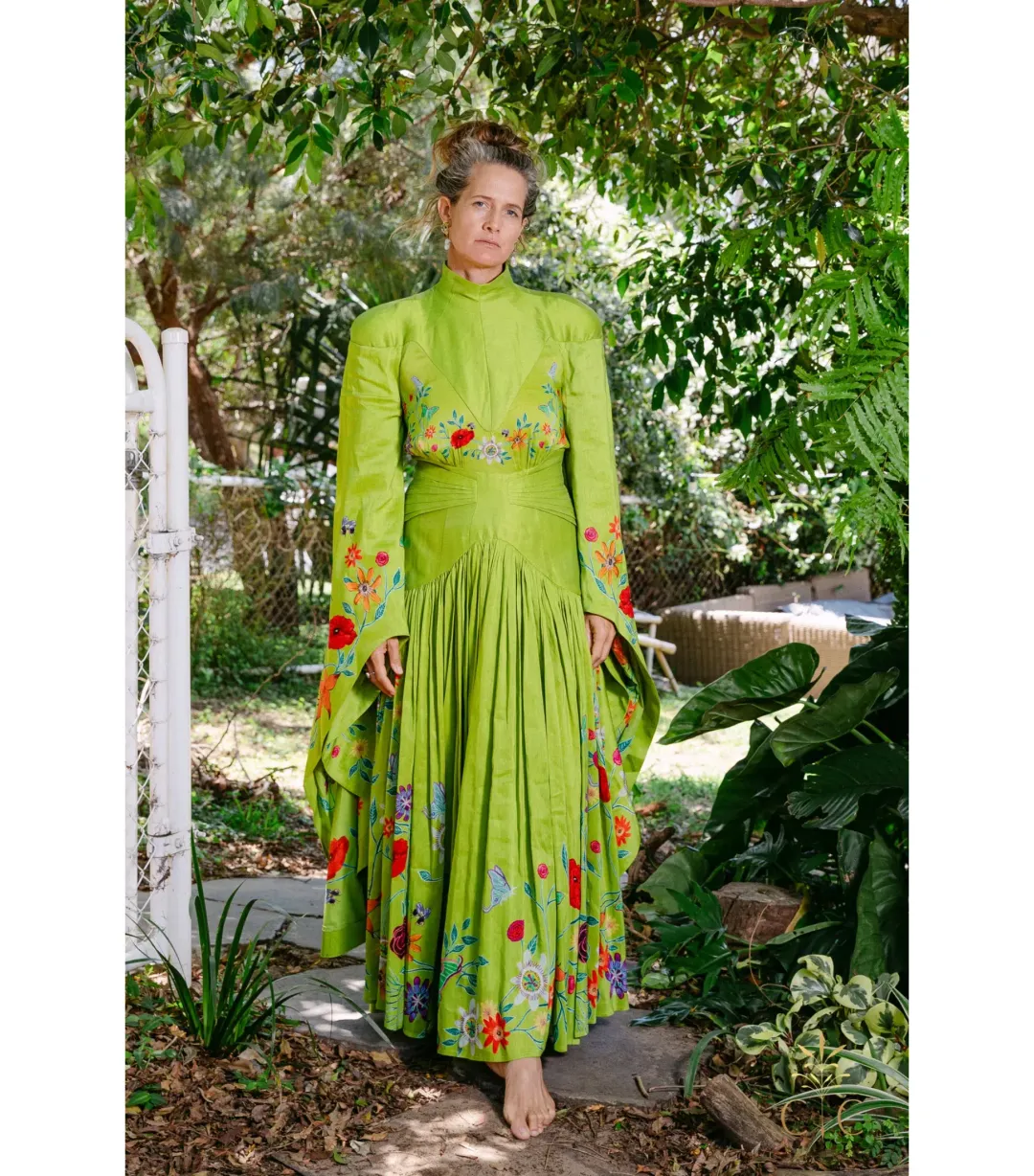 Alémais Agatha Corset Gown Green Size AU 14 for rent on The Volte - main image