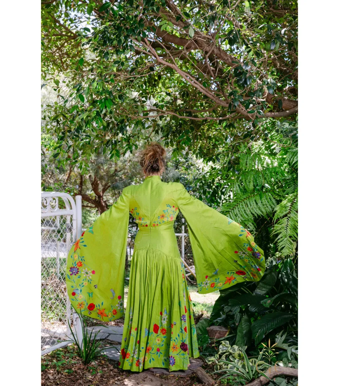 Alémais Agatha Corset Gown Green Size AU 14 for rent on The Volte - main image