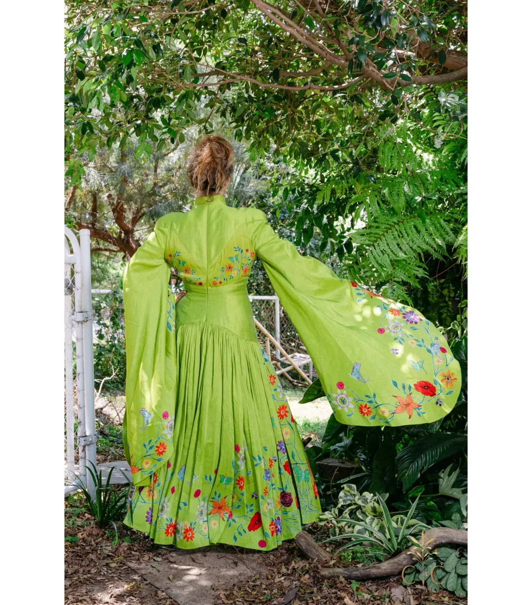 Alémais Agatha Corset Gown Green Size AU 14 for rent on The Volte - main image