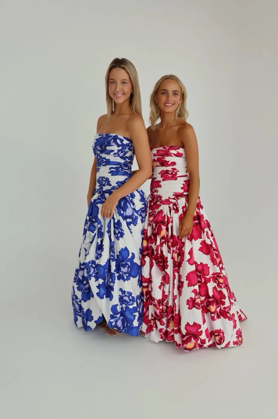 Aje Behold Maxi Dress Boldly Blooming Cobalt Size AU 10 for rent on The Volte - main image