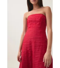 Aje Soundscape Maxi Dress Scarlet Red Size AU 10 for rent on The Volte - image 2