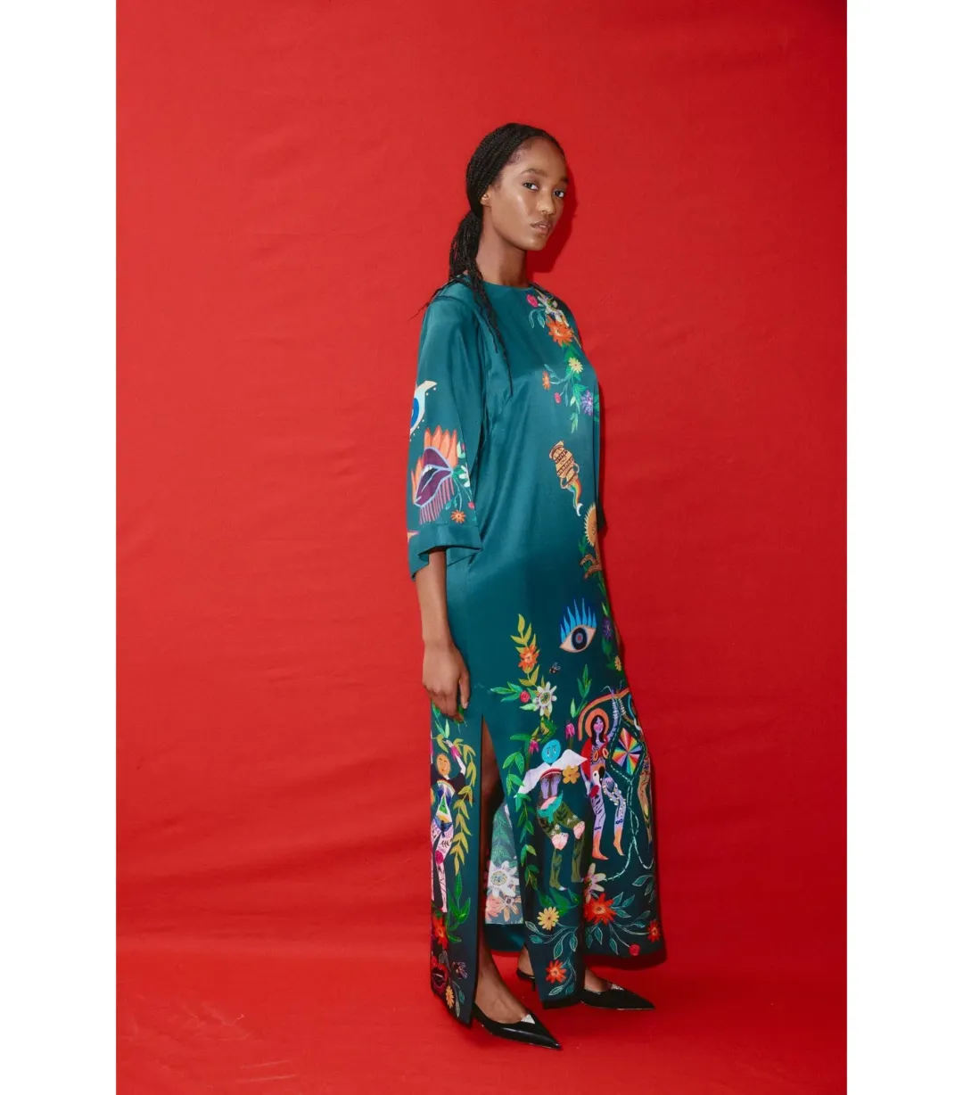 Alémais Agatha Midi  Dress Green Size AU 12 for rent on The Volte - main image
