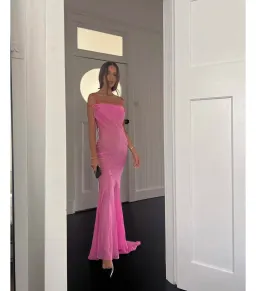Jacquemus La Robe Draggiu Maxi Dress in Pink Size AU 12 for rent on The Volte - image 3