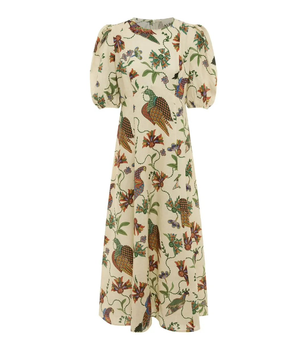 Alémais Birdie Midi Dress Print Size AU 14 for rent on The Volte - main image
