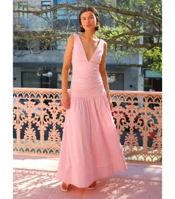 By Nicola Bowie Maxi Dress Marshmallow Size AU 16  for rent on The Volte - image 1