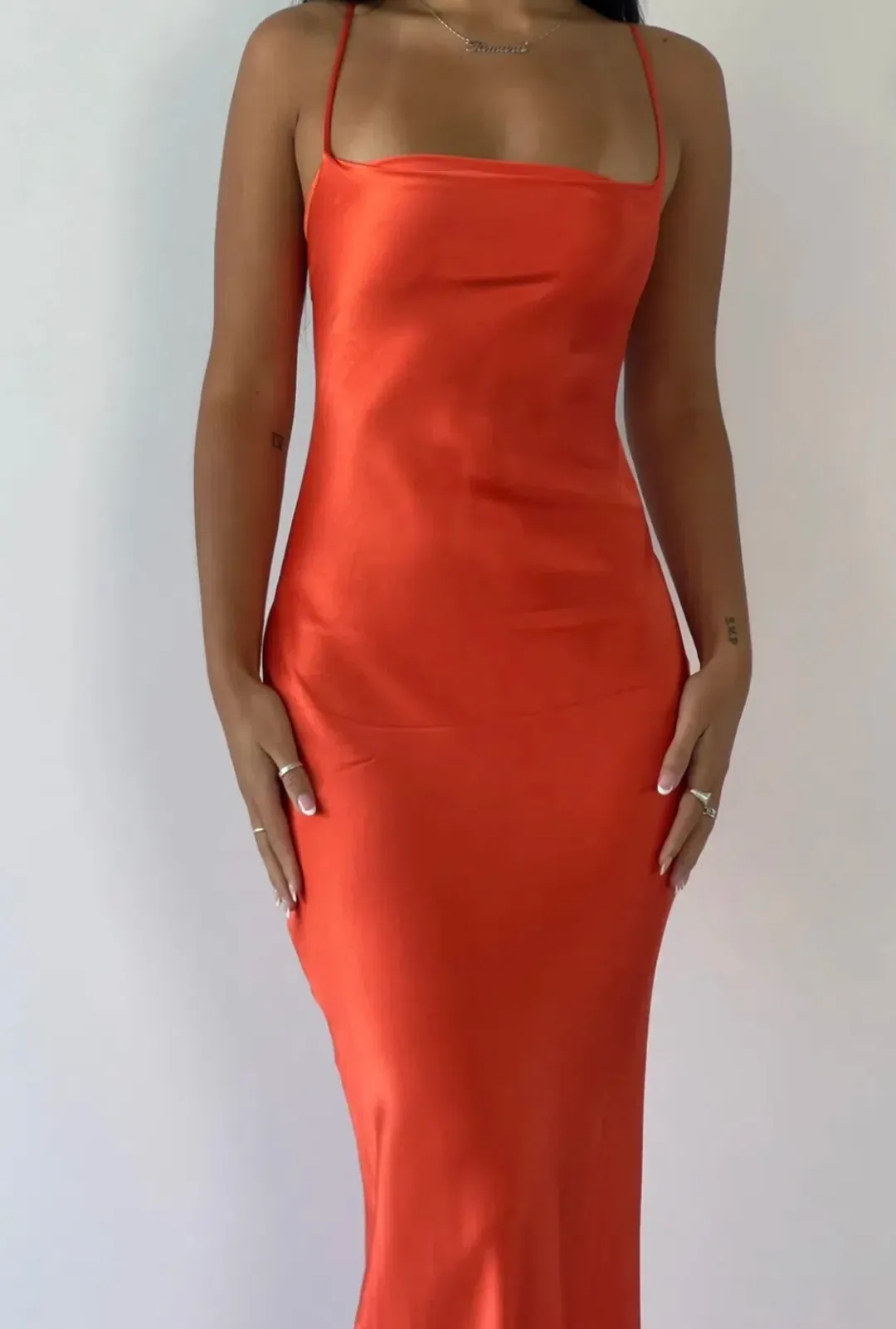 Bec & Bridge Lorelai Tie Maxi Dress Fre Red Size 8 for rent on The Volte - main image