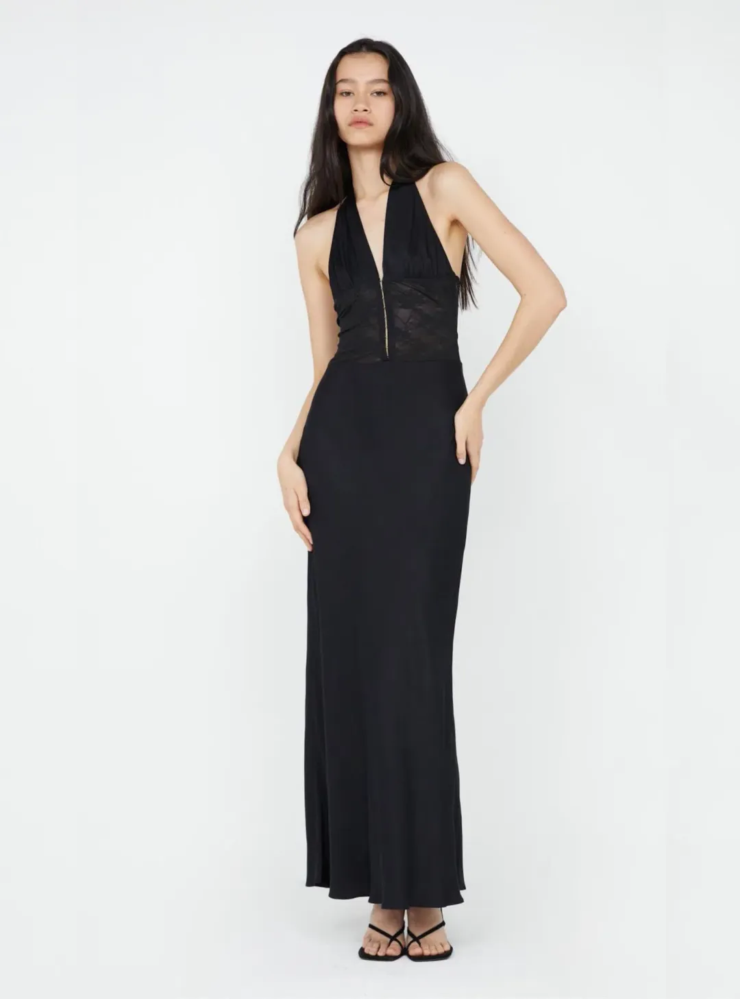 Bec & Bridge Akari Halter Dress Black Size AU8 for rent on The Volte - main image
