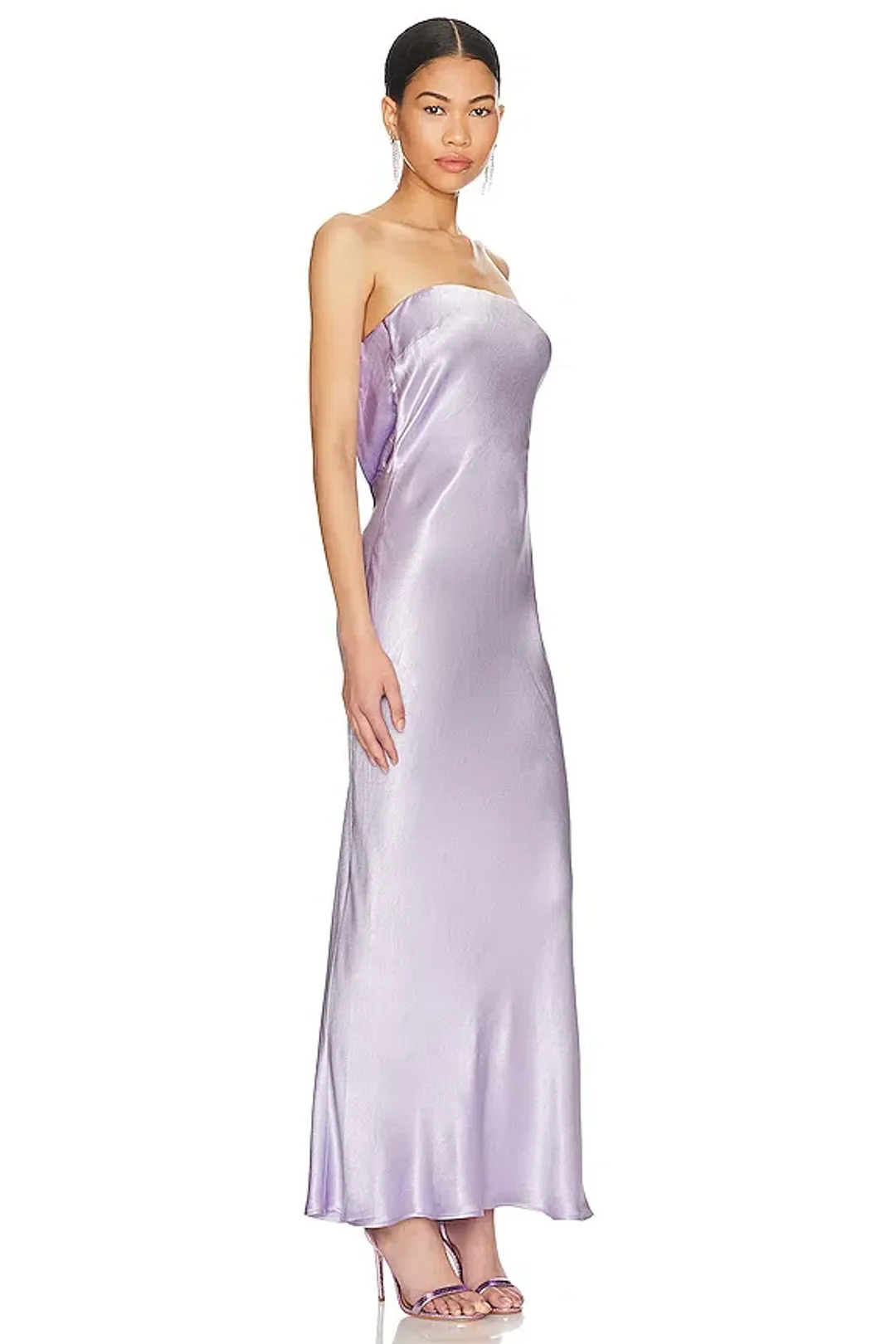 Bec and Bridge Moon Dance Strapless Dress Lilac Size 8 for rent on The Volte - main image