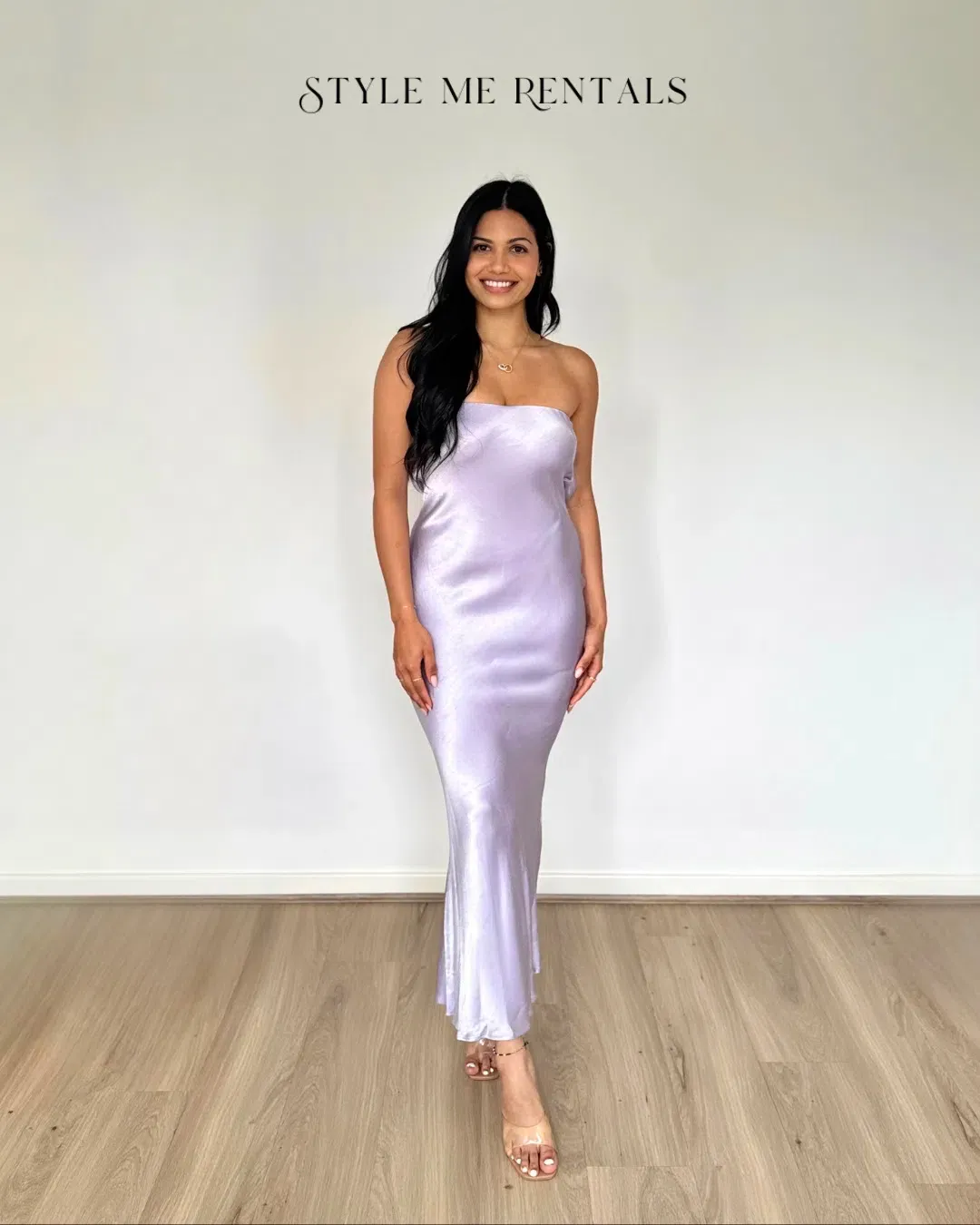 Bec and Bridge Moon Dance Strapless Dress Lilac Size 8 for rent on The Volte - main image