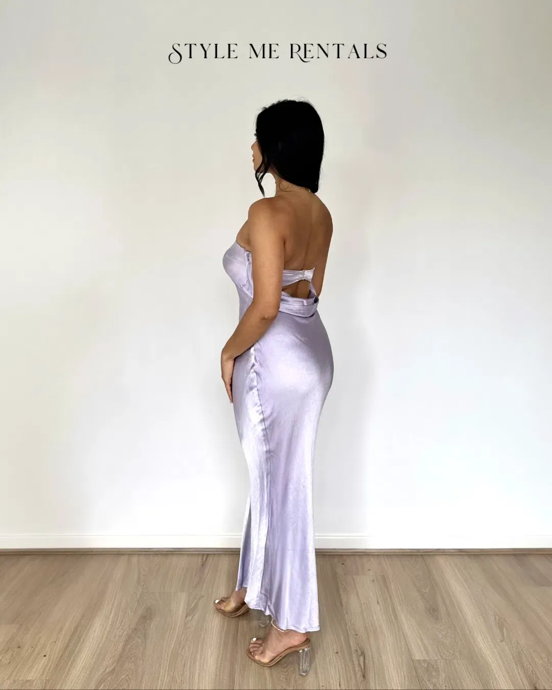 Bec and Bridge Moon Dance Strapless Dress Lilac Size 8 for rent on The Volte - main image