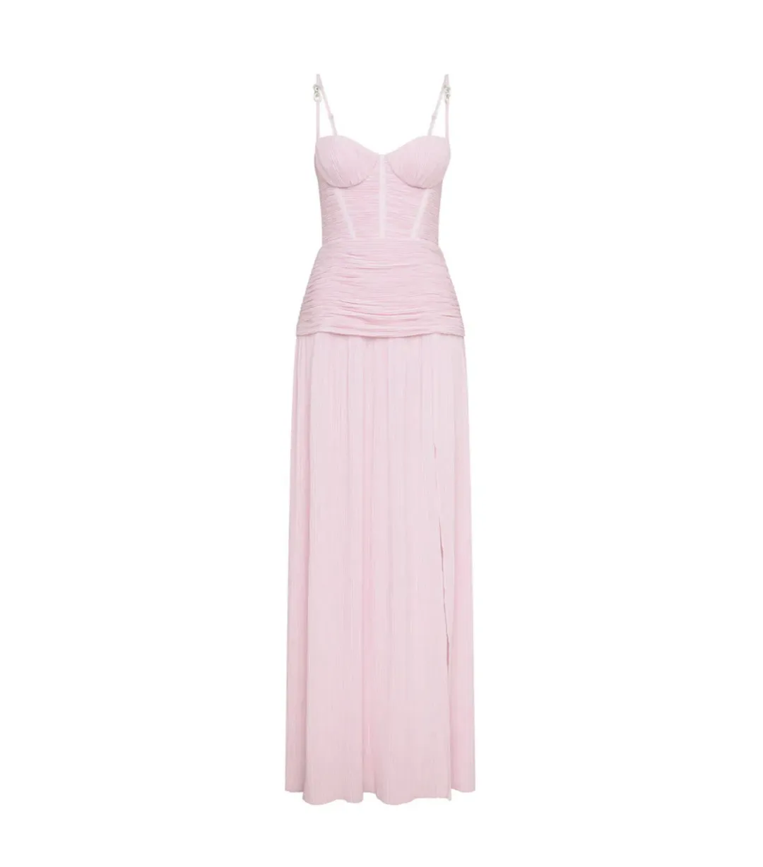 Manning Cartell Double Time Pleat Dress In Hydrangea Size AU 12  for rent on The Volte - main image