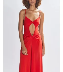 One Mile the Label Sammy Maxi Dress Red Size XS / AU 6 for rent on The Volte - image 2