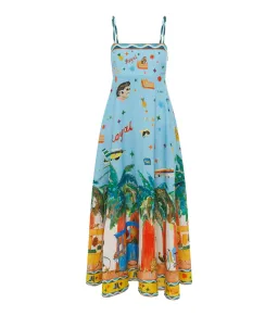 Alemais All Aboard Dress Blue Print Size AU 10 for rent on The Volte - image 4