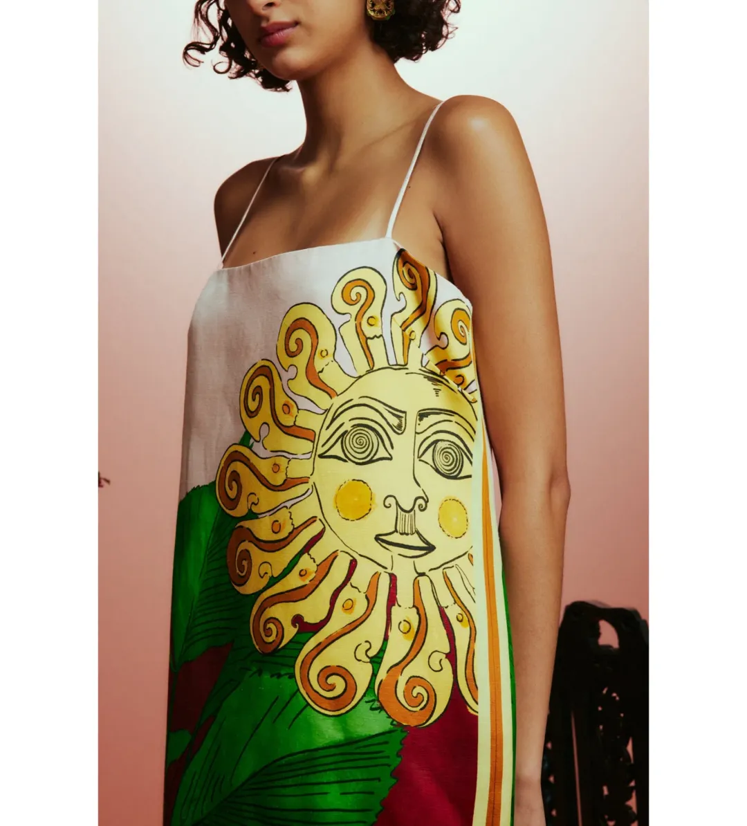 Alemais Tiger Slip Midi Dress Print Size AU 10 for rent on The Volte - main image