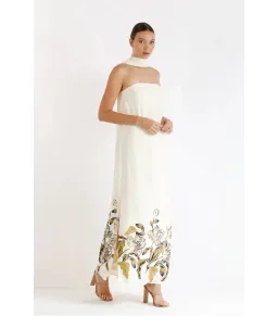 Pasduchas Celeste Column Midi Dress Multi Size Small / AU 8 for rent on The Volte - image 2