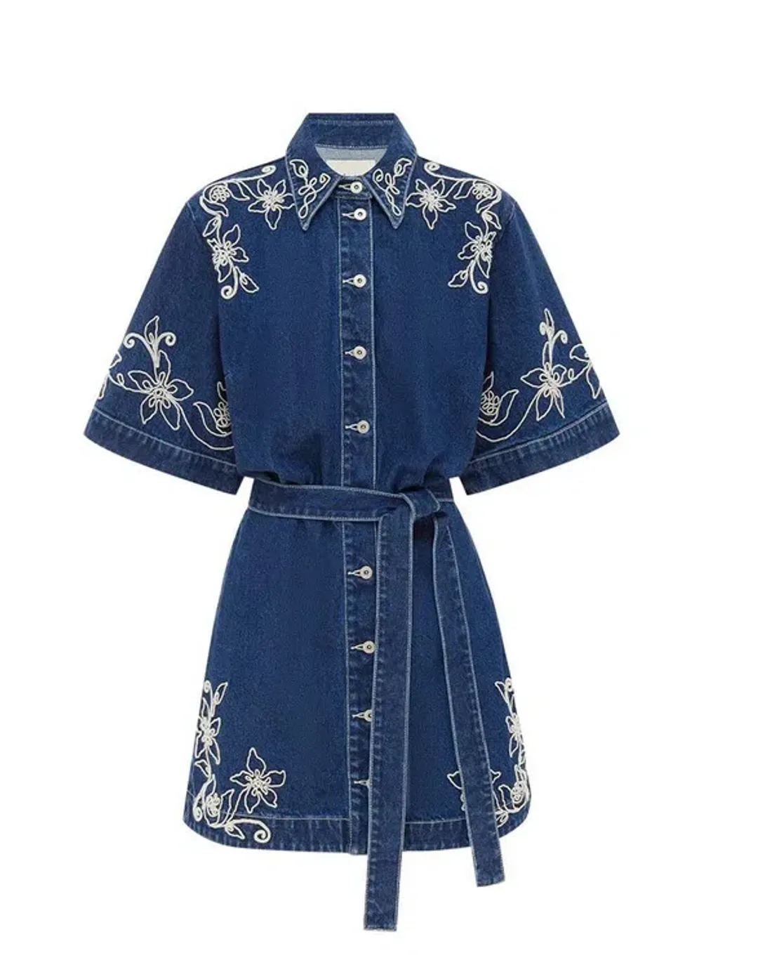 Alémais Carmen Mini Dress Blue Size AU 16 for rent on The Volte - main image