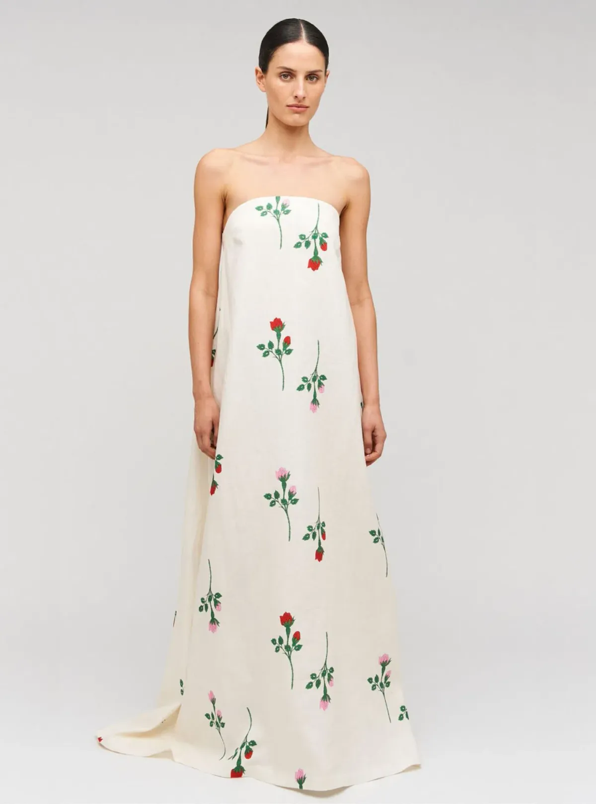 Oroton Rosebud Gown Antique White Size 8 for rent on The Volte - main image