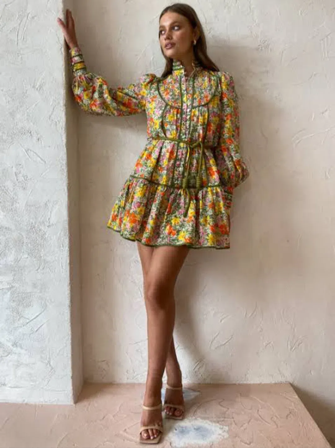 Alemais Cabana Mini Dress in Multi Size 6 for rent on The Volte - main image
