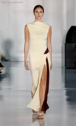 Bec and Bridge Greta Twist Maxi Dress in Butter AU 10 for rent on The Volte - image 2
