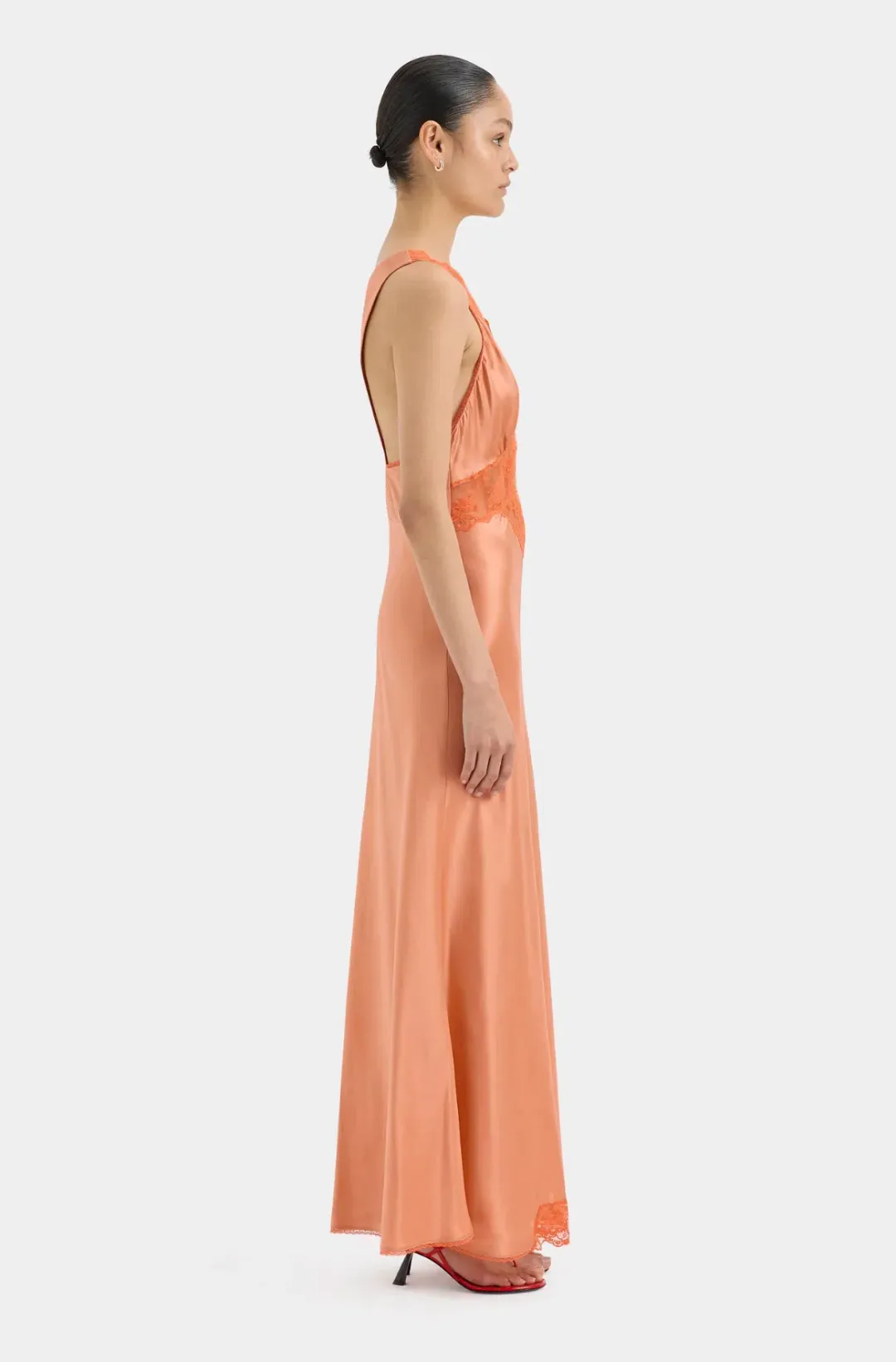 SIR The Label - Aries Cut Out Gown Peach Size 1 for rent on The Volte - main image