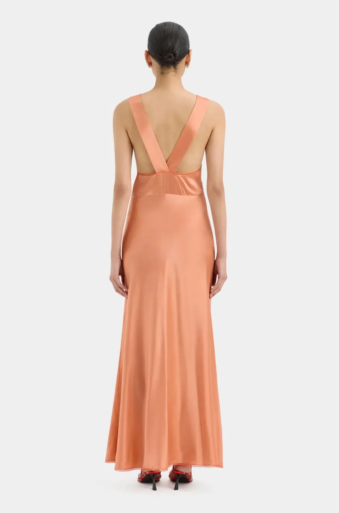 SIR The Label - Aries Cut Out Gown Peach Size 1 for rent on The Volte - main image