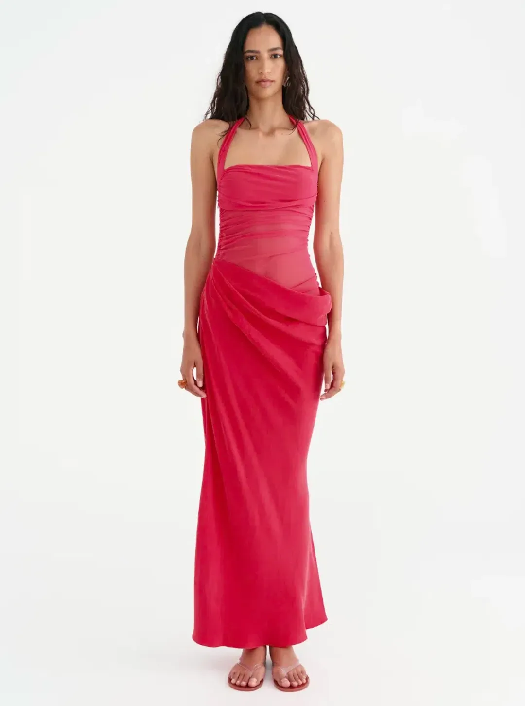 Gina Maxi Dress Pink Size 8 for rent on The Volte - main image