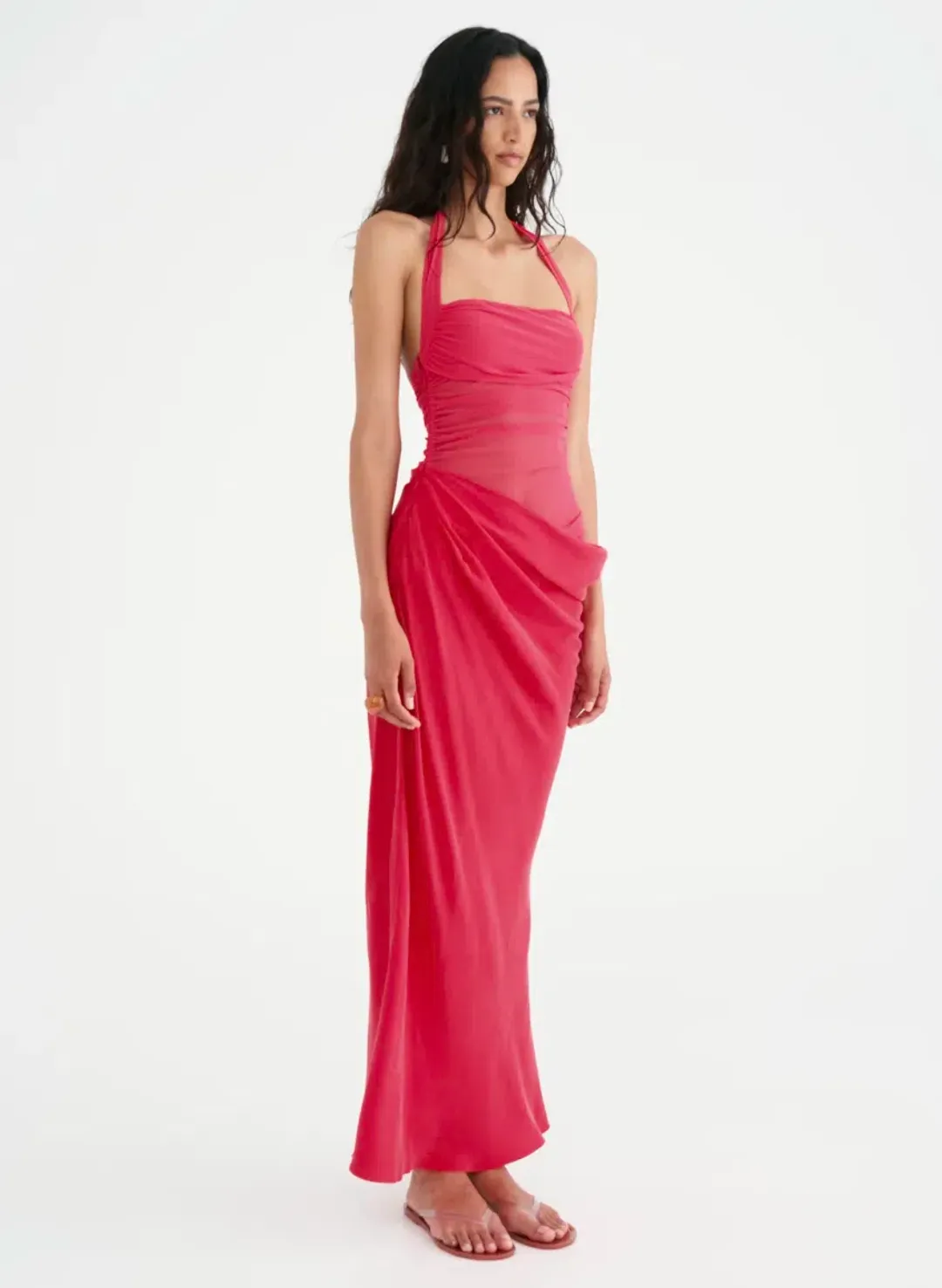 Gina Maxi Dress Pink Size 8 for rent on The Volte - main image