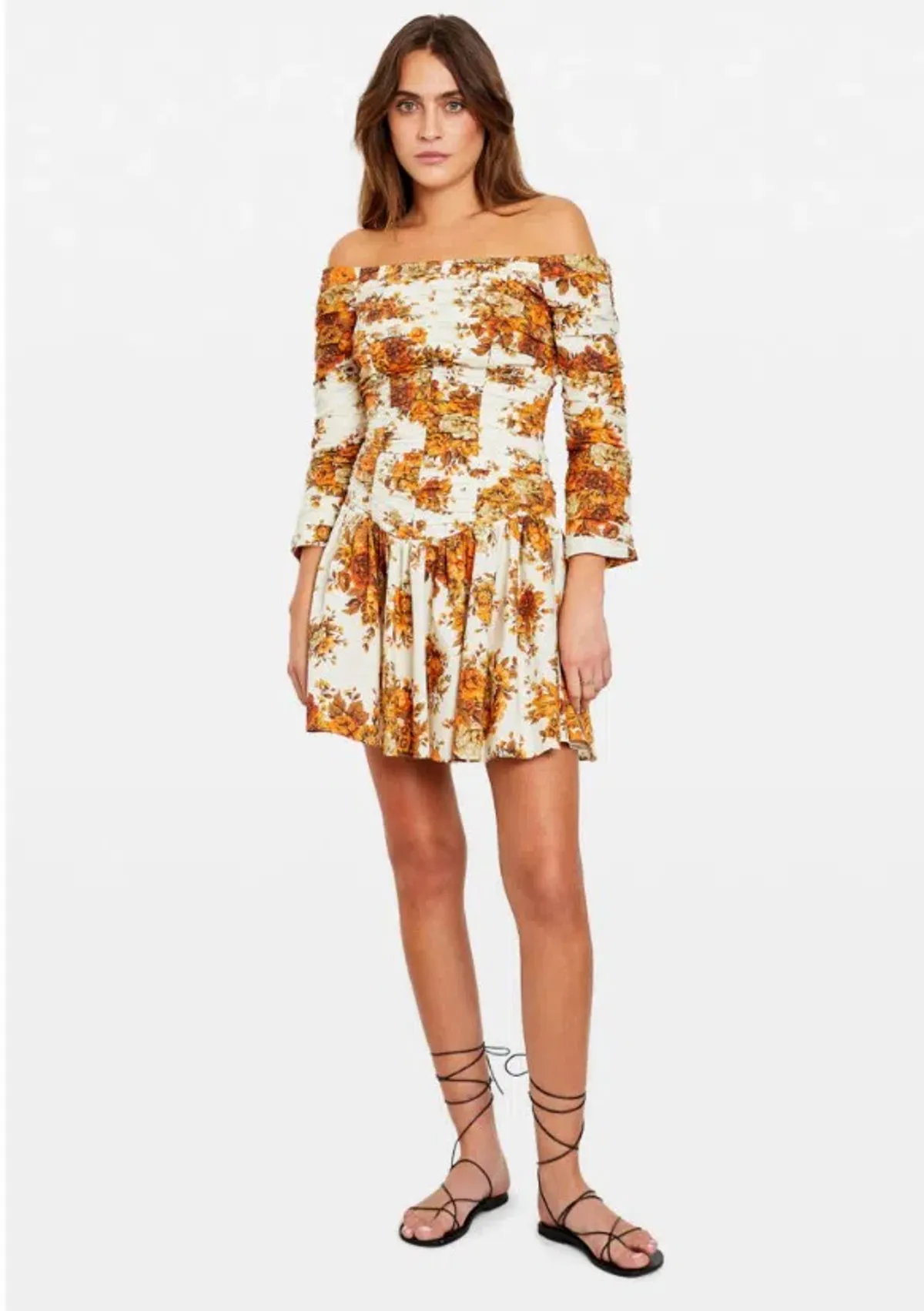 Alémais Derby Off-Shoulder Mini Floral Size AU 12 for rent on The Volte - main image