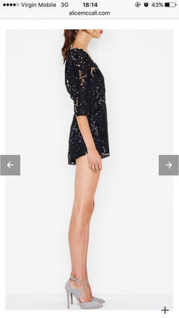 Alice McCall Rumours Black Playsuit for rent on The Volte - image 4