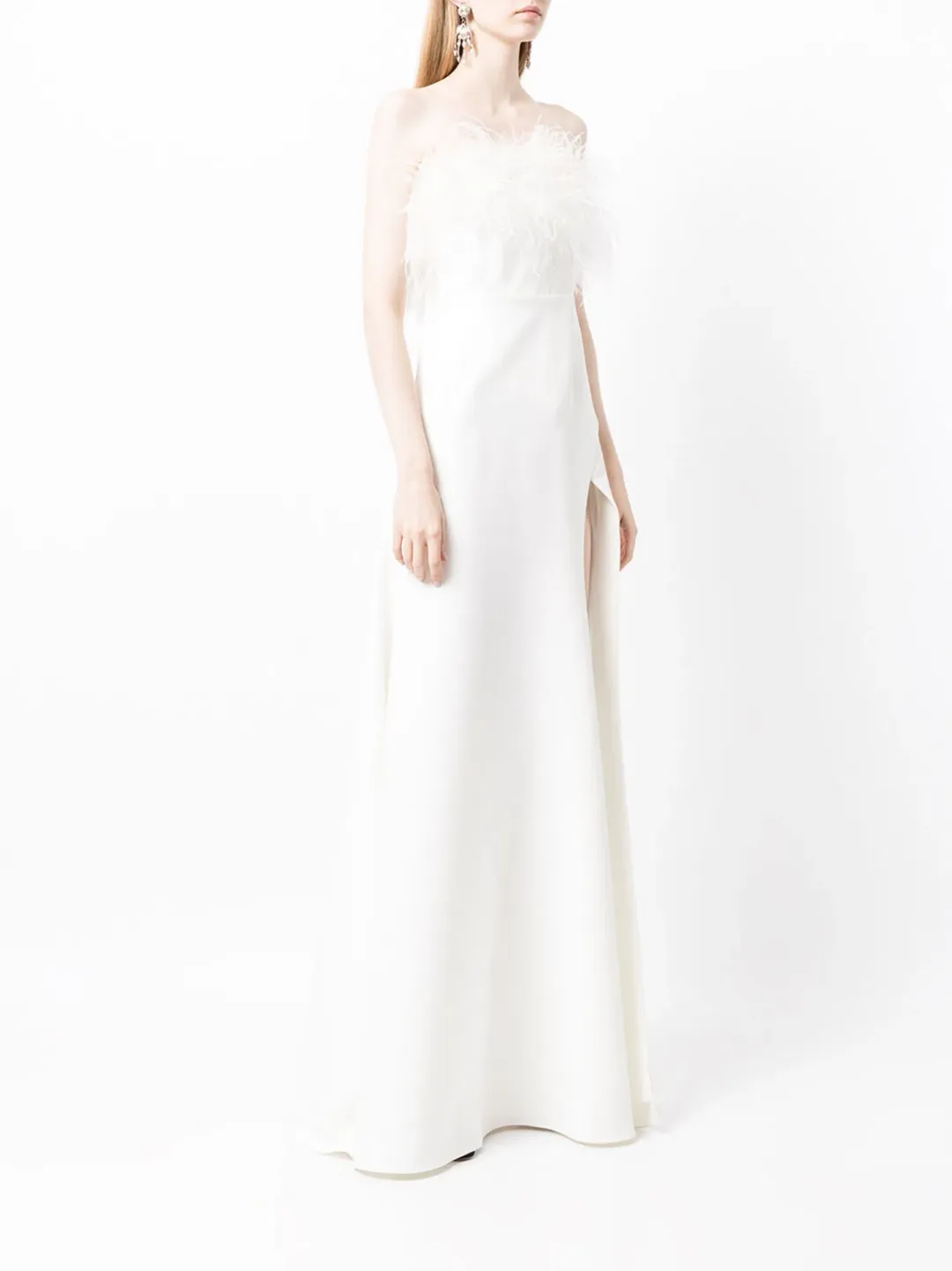 Rachel Gilbert Linc Gown Ivory  AU Size 12 for rent on The Volte - main image