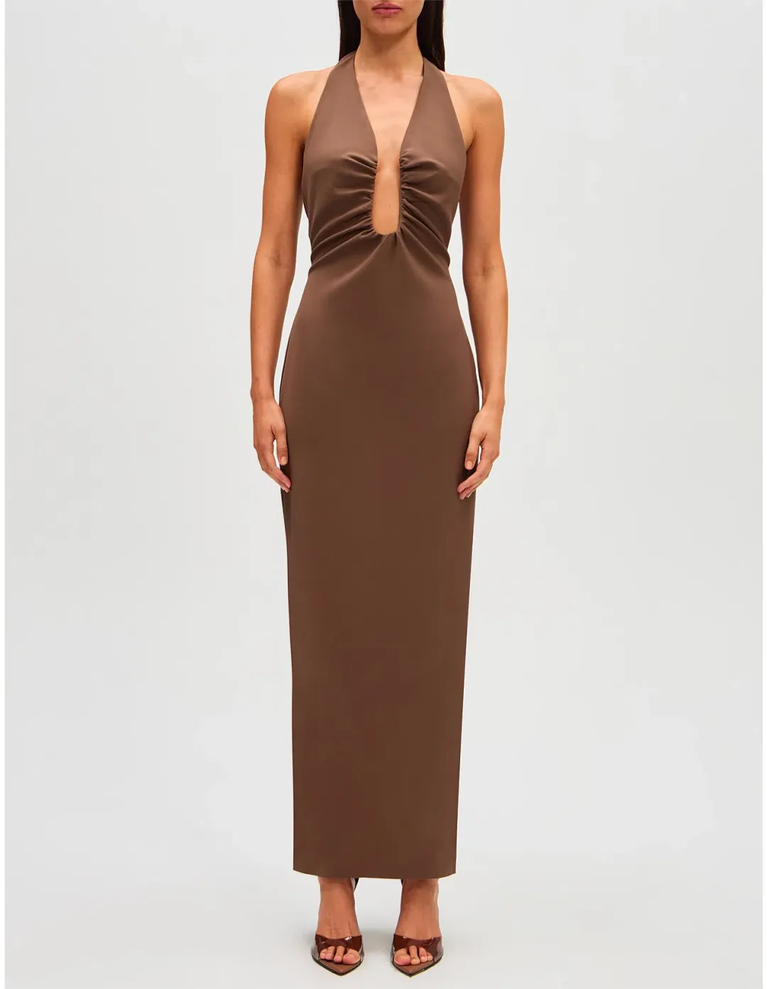 Misha Alusia Maxi Brown Size 6 for rent on The Volte - main image