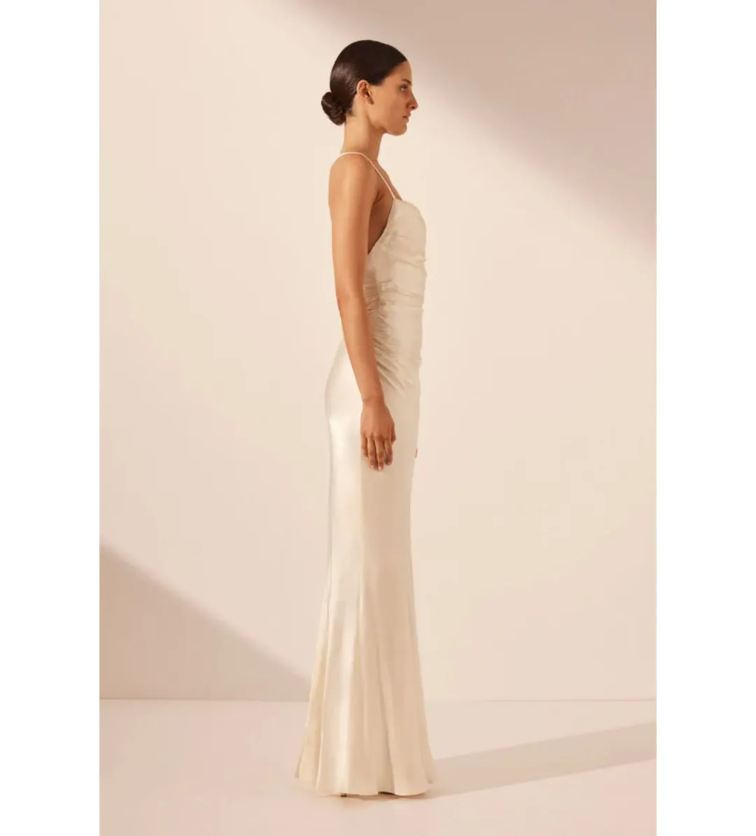 Shona Joy La Lune Lace Back Maxi Dress Cream Size XS / AU 6 for rent on The Volte - main image