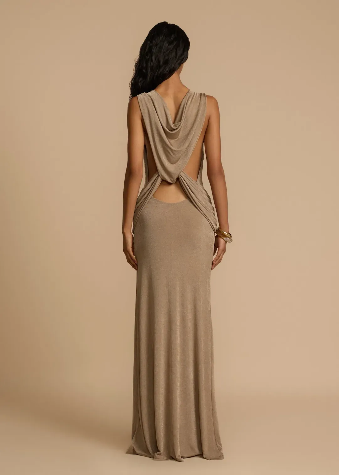 Arcina Ori Matisse Dress Metallic Malt Size M / AU 10  for rent on The Volte - main image