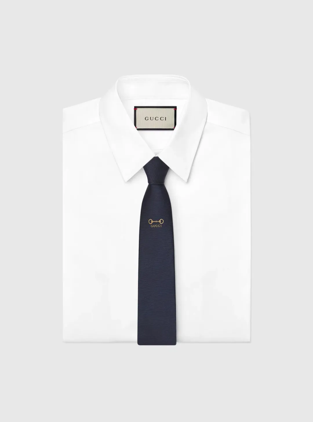 Gucci Silk Men's Tie Dark Blue  for rent on The Volte - main image