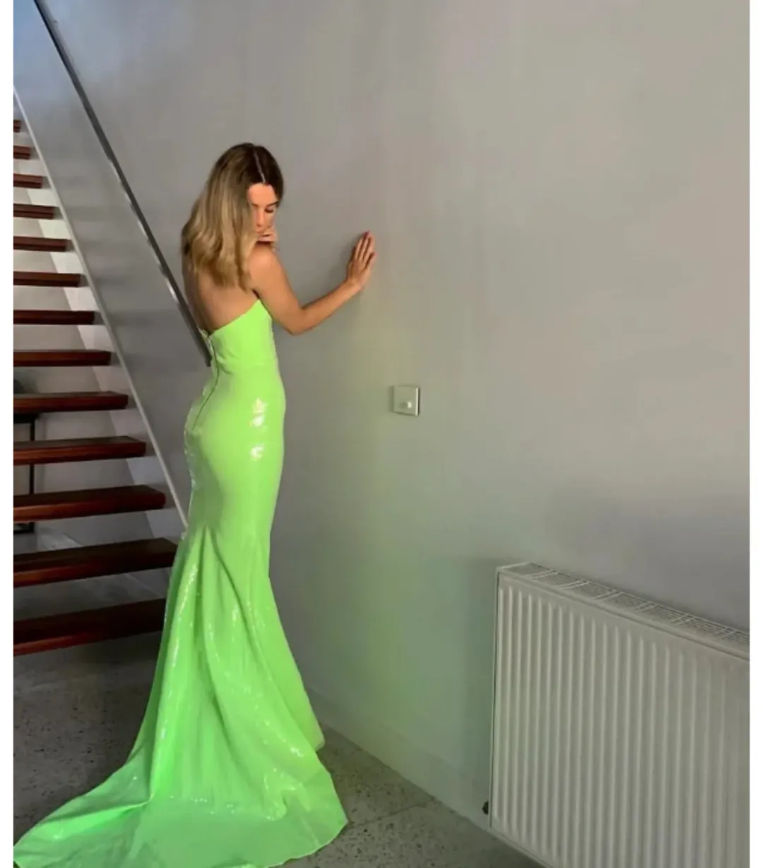 Alex Perry AP Gown Lime Size XS / AU 6 for rent on The Volte - main image