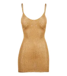 Asta Resort Delilah Mini Dress in Sepia Sequin Size M / AU 10 for rent on The Volte - image 4