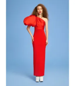 Solace London Karli Maxi Dress Red Size AU 10  for rent on The Volte - image 1