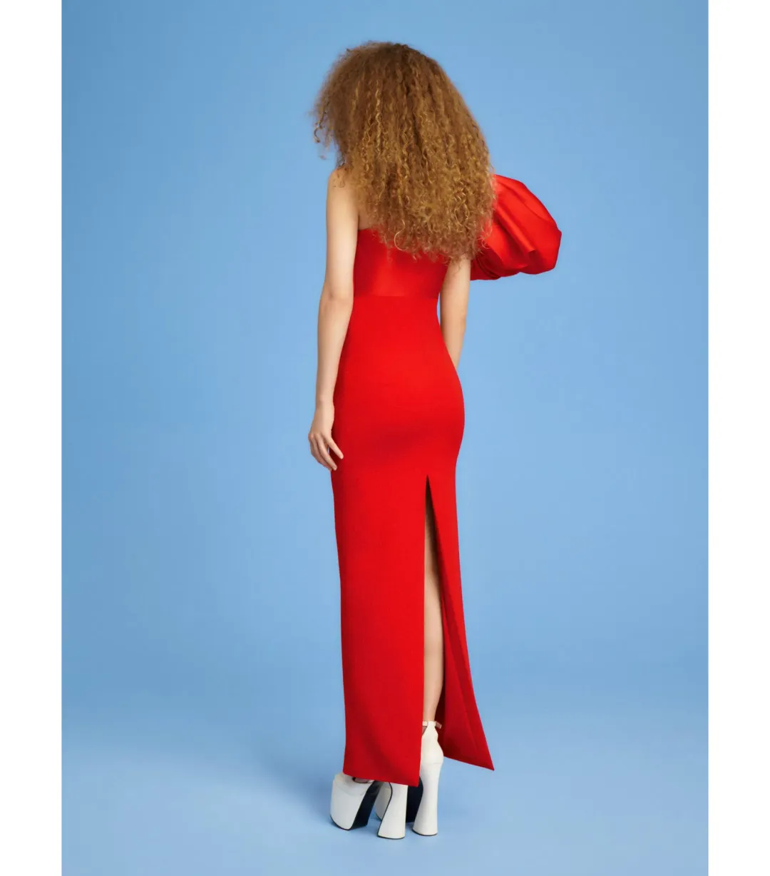Solace London Karli Maxi Dress Red Size AU 10  for rent on The Volte - main image