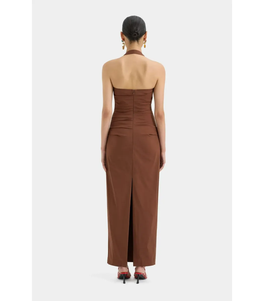 Sir the Label Nikki Gown in Chocolate Size 0 / AU 6  for rent on The Volte - main image
