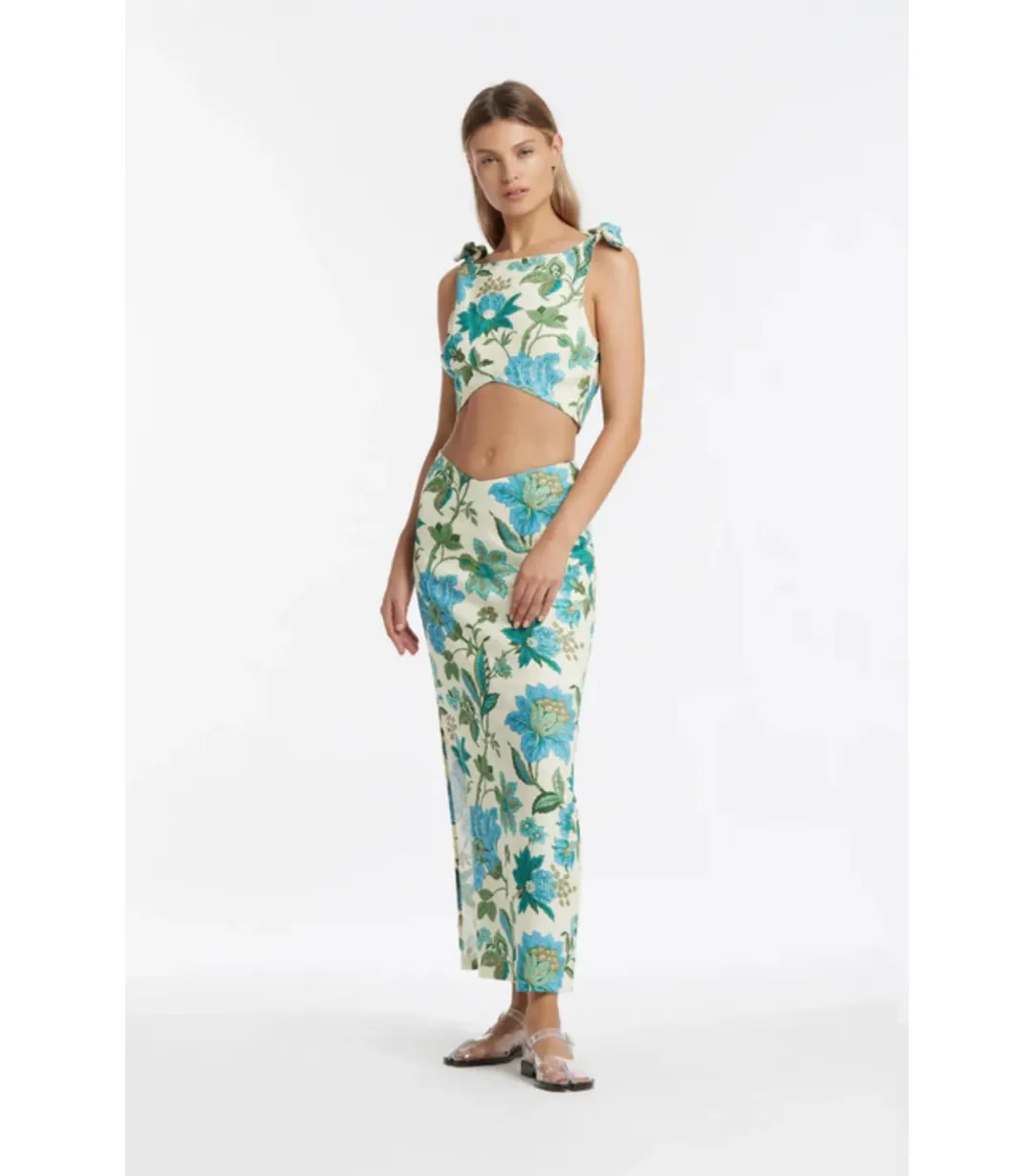 Sir The Label Alexandre Top and Skirt Set in Marguerite Print Size 3 / AU 12 for rent on The Volte - main image