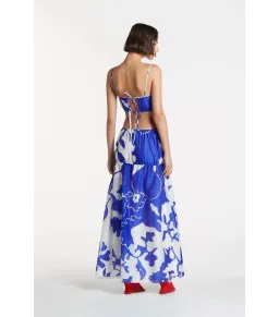 Sir The Label Vivi Top and Skirt Set Blue Print Size 1 / AU 8 for rent on The Volte - image 2