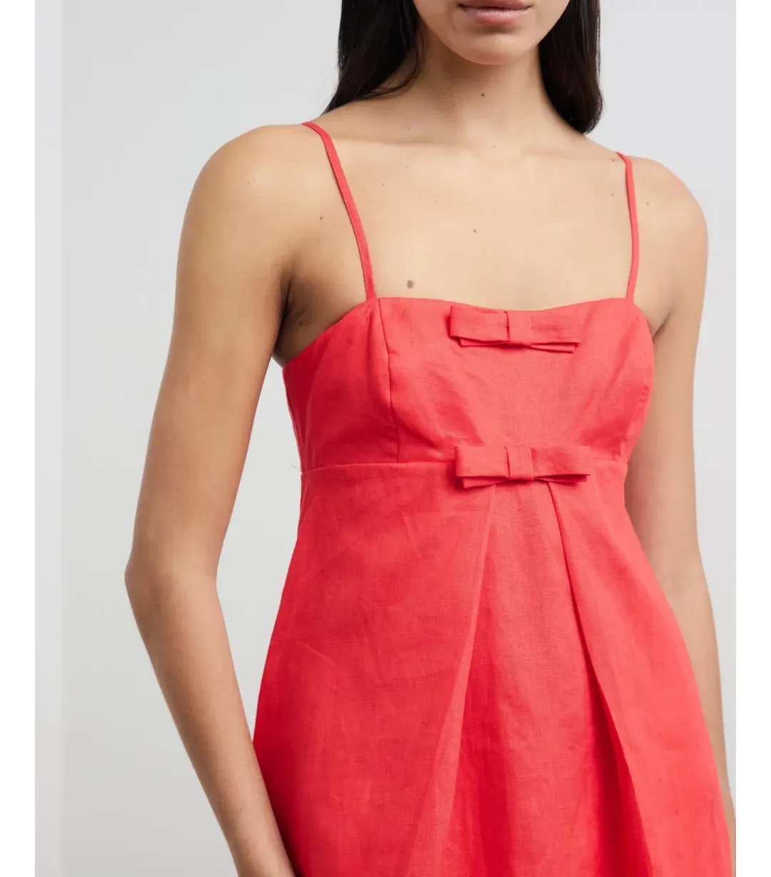 Lover Alchemy Bow Detail Mini Dress Cherry Red Size AU 8 for rent on The Volte - main image